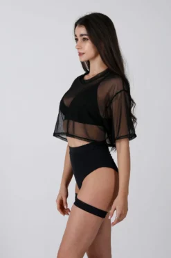 REV ACTIV Mesh Oversized Short T-Shirt - Black -Radi Style Shop IMG 4213