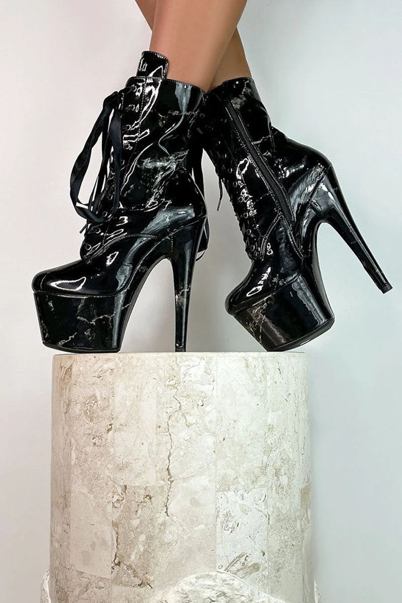 Hella Heels Renaissance 7inch Boots - Confession 2 Hella Heels Renaissance 7inch Boots - Confession - Image 2