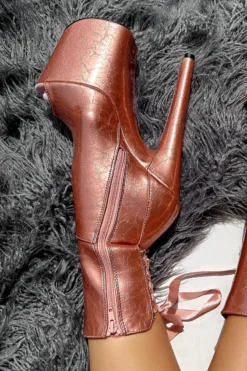 Hella Heels Corset 8inch Boots - Rose Gold -Radi Style Shop IMG 4728