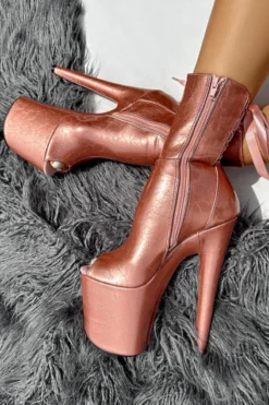 Hella Heels Corset 8inch Boots - Rose Gold -Radi Style Shop IMG 4733