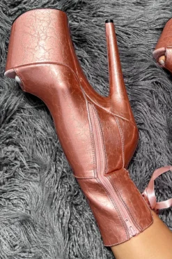 Hella Heels Corset 8inch Boots - Rose Gold -Radi Style Shop IMG 4755