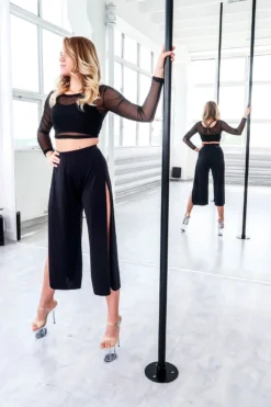 REV ACTIV Sensual Flow Pants (with Leg Slit) - Black -Radi Style Shop IMG 6291 1 1