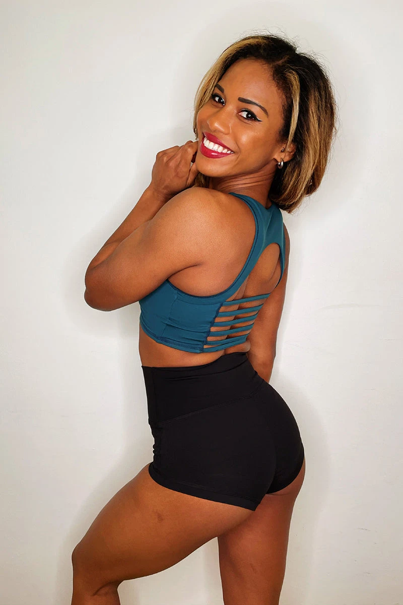 The Enviro Co. High Waist Shorts - Black 2 The Enviro Co. High Waist Shorts - Black - Image 2