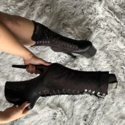 Hella Heels Blaq Kicks Boots - 8inch -Radi Style Shop IMG 6807