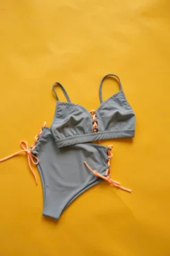 Exo Wear Lace-up Triangle Top - Grey/Orange -Radi Style Shop IMG 6938 5362352d c525 484c b7e9 afdc9336435e