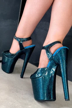Hella Heels The Glitterati 8inch Stilettos - Ocean Eyes -Radi Style Shop IMG 7566