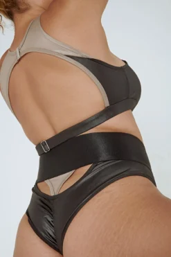 CXIX I Slay Sports Bra - Black/Mink -Radi Style Shop I Slay Top Bottoms Mink Active wear Poledance dance Aerialist Fashion 2 56370ce1 2083 46a0 a5ca cd6af233df65