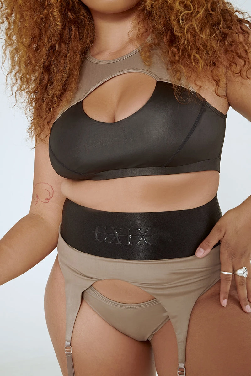 CXIX Snatched Garter Bottoms - Mink 3 CXIX Snatched Garter Bottoms - Mink - Image 3