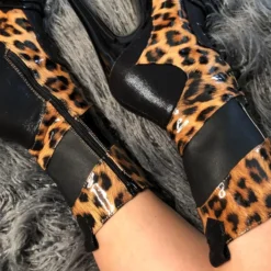 Hella Heels EmpireKicks 8inch Boots - Black -Radi Style Shop Kicks Black Leopard 8 inch 4 1512x 79687291 2576 42ec affe 74c11f5875c0