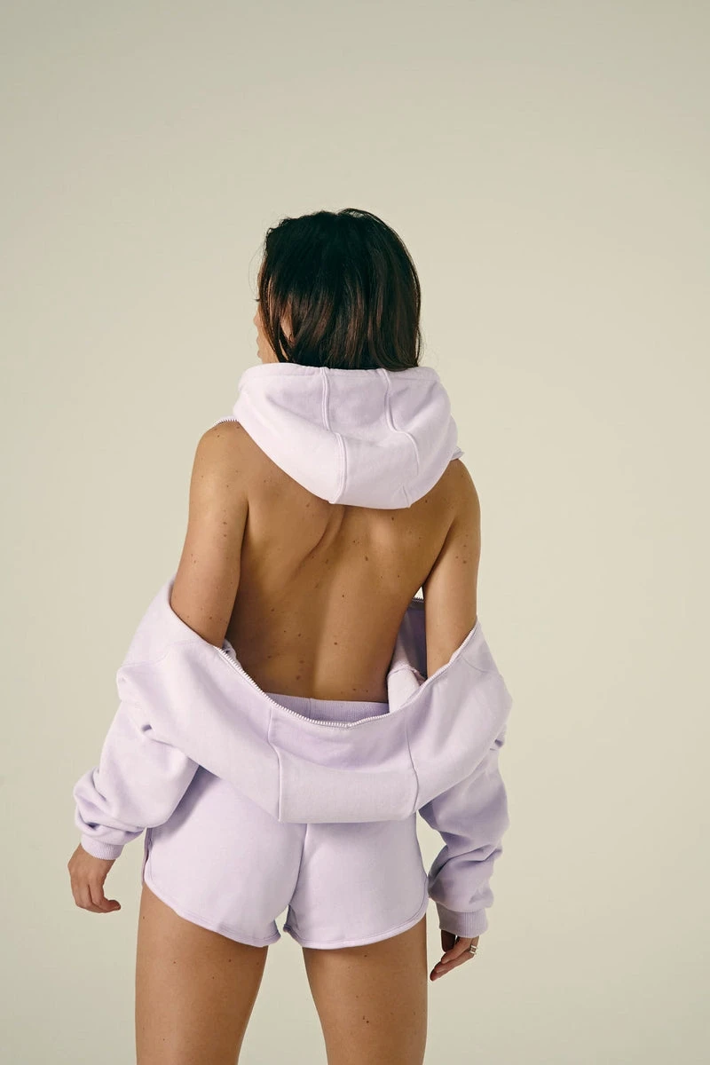 CXIX Droptop Zip Hoodie - Lilac 7 CXIX Droptop Zip Hoodie - Lilac - Image 7