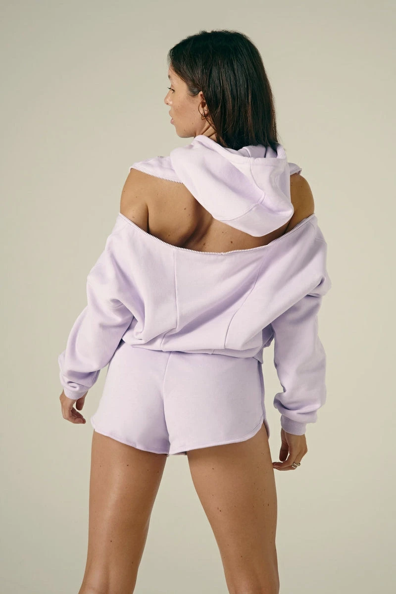 CXIX Droptop Zip Hoodie - Lilac 1 CXIX Droptop Zip Hoodie - Lilac