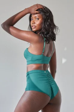 Lunalae High Waist Shorts - Recycled Emerald 7 Lunalae High Waist Shorts - Recycled Emerald -Radi Style Shop Luna Lae 07 0427 1