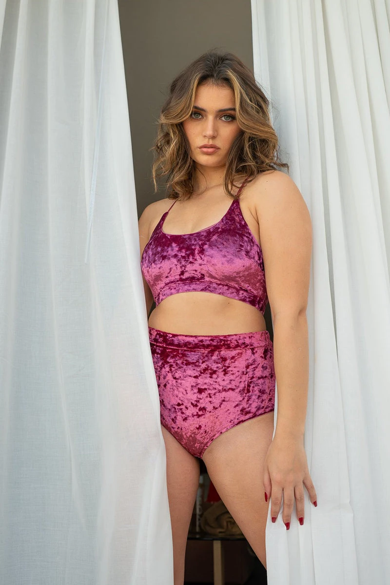 Lunalae Delphine Top - Rose Velvet 1 Lunalae Delphine Top - Rose Velvet