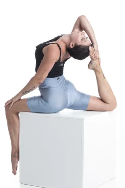 Paradise Chick Biker Shorts - Steel Blue -Radi Style Shop MG 2037copy