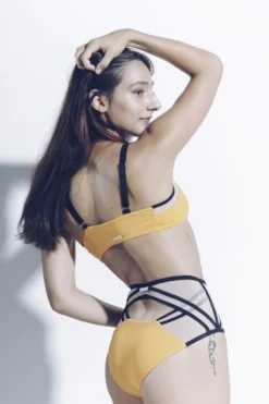 MilaKrasna Silvia Bottoms - Marigold -Radi Style Shop MilaKrasna poledance silvia top marigold back lookbook 1