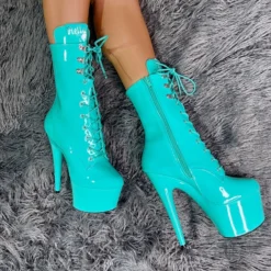Hella Heels LipKit 7inch Boots - Minted -Radi Style Shop Minted7Inches