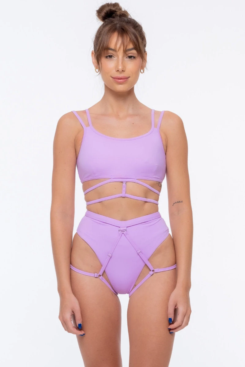 Nona Perkasa Moonflower Bottoms - Mauve 1 Nona Perkasa Moonflower Bottoms - Mauve