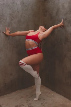 Rolling Alpha High Waisted Hot Pants - Red 11 Rolling Alpha High Waisted Hot Pants - Red -Radi Style Shop Natalia