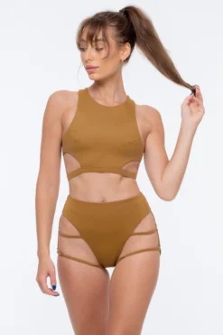 Nona Perkasa Night Jasmine Bottoms - Brass -Radi Style Shop NightJasBrass01 1