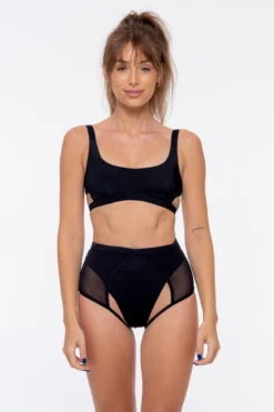 Nona Perkasa Orchid Body Harness - Black/Black -Radi Style Shop OrchidHBLack01