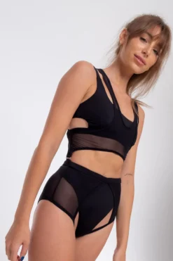 Nona Perkasa Orchid Body Harness - Black/Black -Radi Style Shop OrchidHBLack05