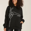 Paradise Chick Pole Dancer Hoodie - Black