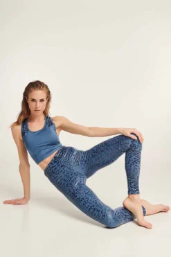 Paradise Chick Superhero Series Tank Top - Dusty Blue Leopard -Radi Style Shop PARADISECHICK68158