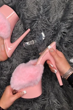 Hella Heels On Wednesdays Stilettos - 7inch 5 Hella Heels On Wednesdays Stilettos - 7inch -Radi Style Shop PinkOnWednesdays7inchfluffybirthdaystiletto