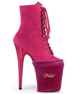 Pleaser USA Shoe Protectors - Hot Pink Velvet