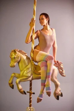 Rolling Pony Bodysuit - Rosé Sparkle -Radi Style Shop Ponei49 1