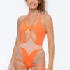 Nona Perkasa Queen Of The Night Body Garter - Salmon/Sand