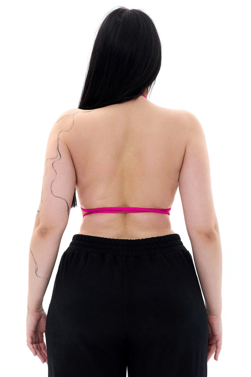 MÆD Bikini Top - Matte Pink 2 MÆD Bikini Top - Matte Pink - Image 2