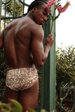 Rolling Tria Unisex Briefs - Gold Sequin -Radi Style Shop RollingHaras 370 1
