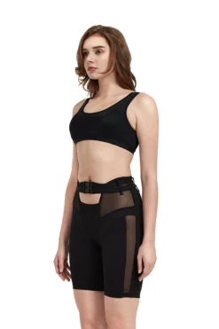 Hamade Activewear Buckle Cycling Shorts - Black -Radi Style Shop SS06