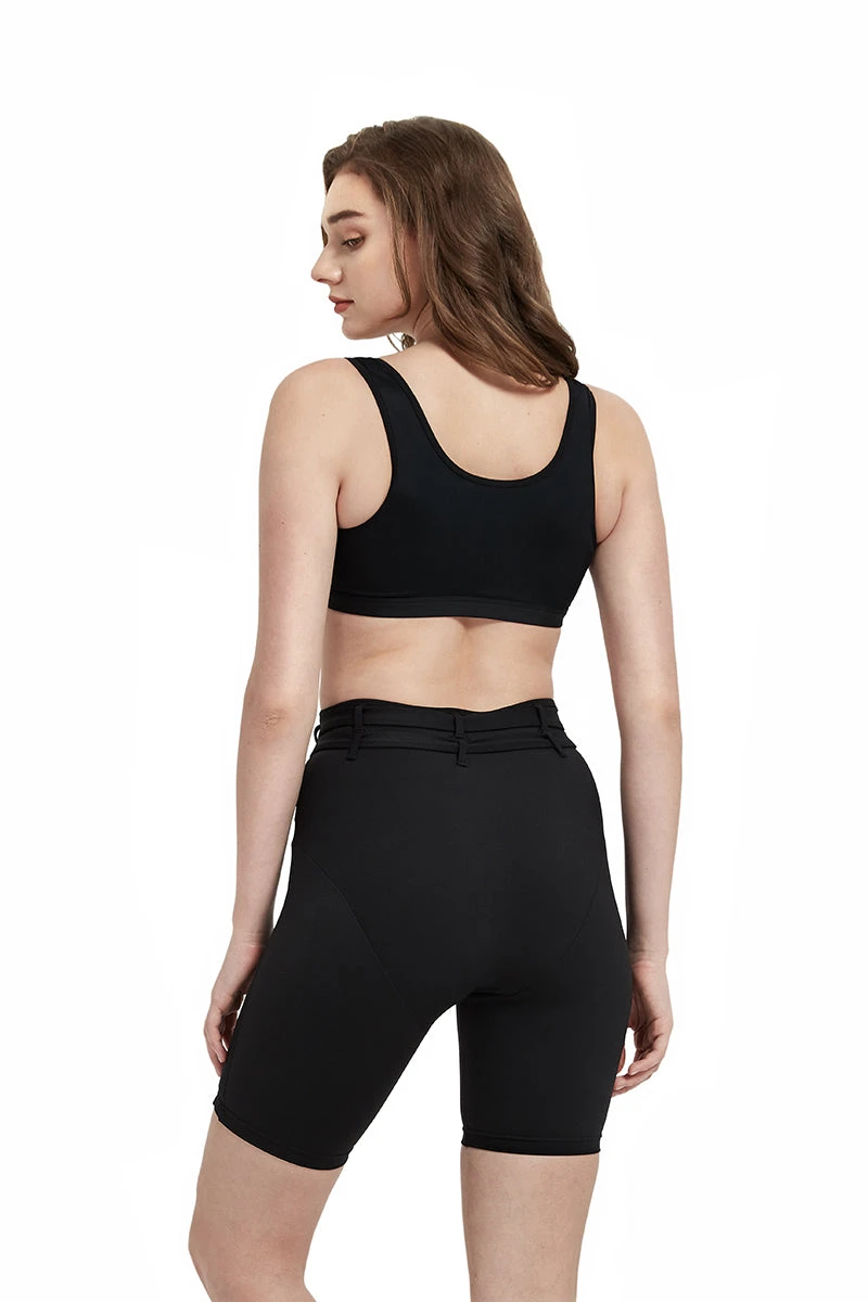 Hamade Activewear Buckle Cycling Shorts - Black 5 Hamade Activewear Buckle Cycling Shorts - Black - Image 5