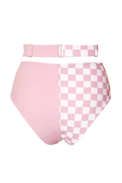 Hamade Activewear Patchwork Bottoms - Checkered Light Pink 15 Hamade Activewear Patchwork Bottoms - Checkered Light Pink -Radi Style Shop SS23 08