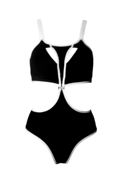 Hamade Activewear Neck Ring High Waisted Bottoms - Black/White Binding 18 Hamade Activewear Neck Ring High Waisted Bottoms - Black/White Binding -Radi Style Shop SS23 19 00305efc 9837 467c a78b 82adac422854