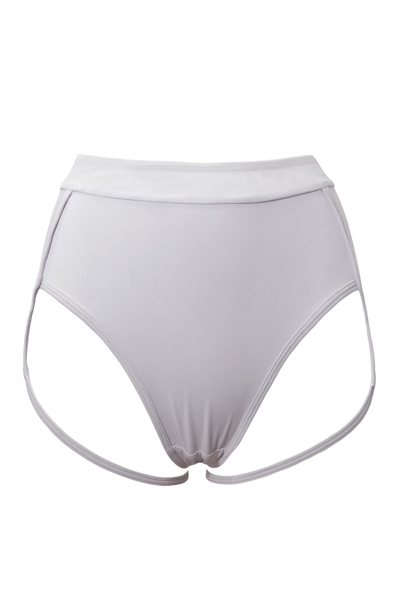 Hamade Activewear Mesh-side Garter Bottoms - Light Grey 5 Hamade Activewear Mesh-side Garter Bottoms - Light Grey - Image 5