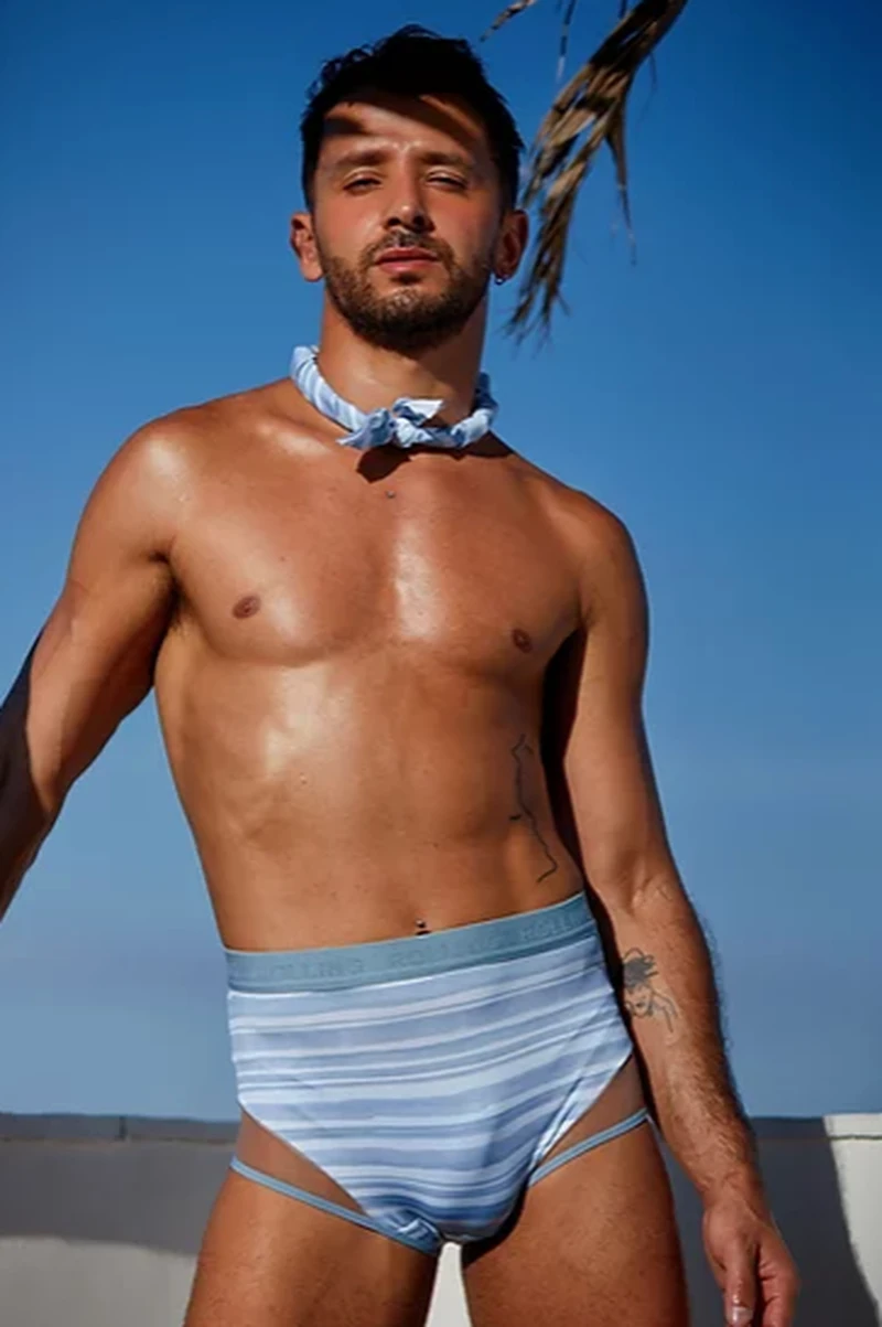 Rolling Alpha High Waisted Hot Pants - Wave 3 Rolling Alpha High Waisted Hot Pants - Wave - Image 3