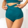 Lunalae Tara High Waisted Bottoms - Recycled Teal