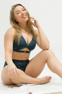 Tatiana Activewear Tokio Top - Teal -Radi Style Shop Tatiana Active Tokio Teal Cut Out Pole Wear Set 5364