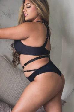 Tatiana Activewear Harley Shorts - Matte Black -Radi Style Shop TatianaActive HarleyLowCutCrossBackSupportivePoleWearSetwithCutOuts 3249 4bf26d80 6f75 4074 b973 577e5ce15d5f