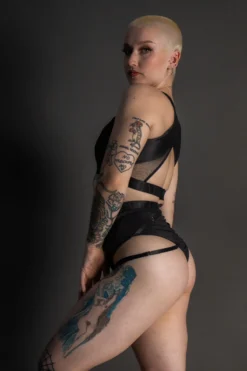 Tatiana Activewear Perla Shorts - Black -Radi Style Shop TatianaActive PerlaBlackSupportiveHighWaistedPoleWearDancingSet 5455