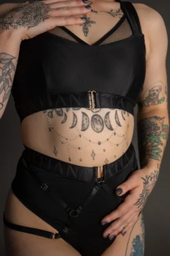 Tatiana Activewear Perla Shorts - Black -Radi Style Shop TatianaActive PerlaBlackSupportiveHighWaistedPoleWearDancingSet 5486