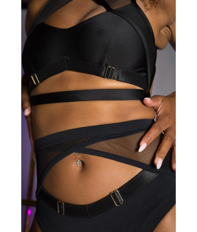 Tatiana Activewear Xena Top - Matte Black 6 Tatiana Activewear Xena Top - Matte Black - Image 6
