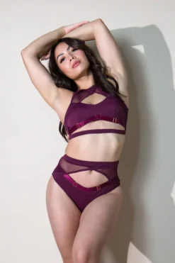 Tatiana Activewear Xena Top - Wine