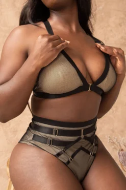 Tatiana Activewear Kaizen Top - Black Mesh -Radi Style Shop TatianaActiveKaizenBlack 4749cropped