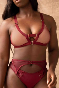 Tatiana Activewear Kaizen Top - Burgundy 13 Tatiana Activewear Kaizen Top - Burgundy -Radi Style Shop TatianaActiveKaizenBurgundyPoleWearSet17cropped