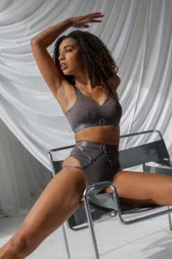 Tatiana Activewear Perla Top - Charcoal -Radi Style Shop TatianaActivePerlaCharcoalPoleWearSet 2 2 6dc6f8e0 7f07 4bd8 a33a 11e15eb90dca