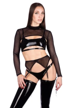 Naughty Thoughts XXX Rated See Through Garter Belt - Black -Radi Style Shop XXXSinnerBlackThighHighfront f7e7472e ca6e 4e69 98d0 7805eb1c11ef